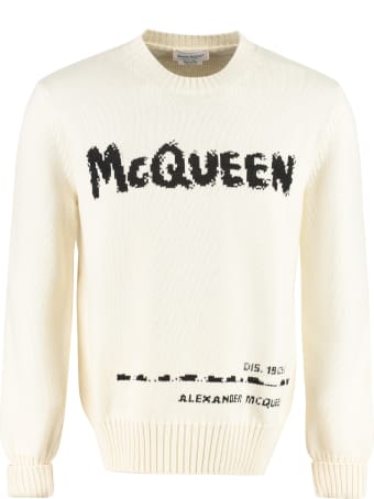 Alexander McQueen Intarsia Crew-neck Sweater
