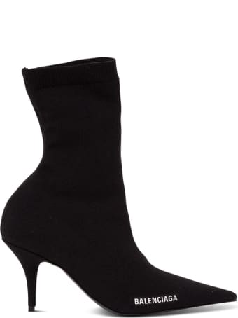 Balenciaga Knife Boots In Stretch Knit