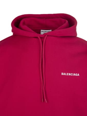 Balenciaga Unisex Red Balenciaga Wide Line Hoodie