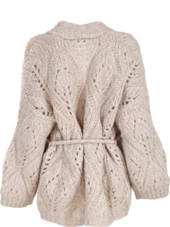 Brunello Cucinelli lace effect cardigan