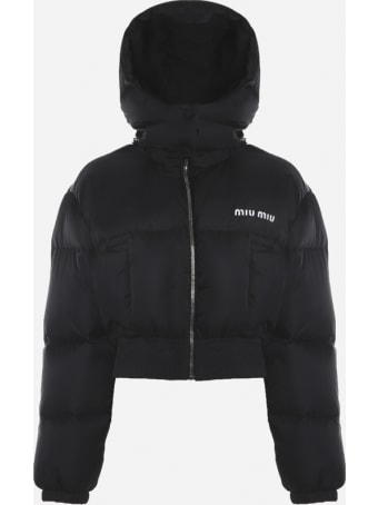 Miu Miu Padded Down Jacket In Tech Nylon