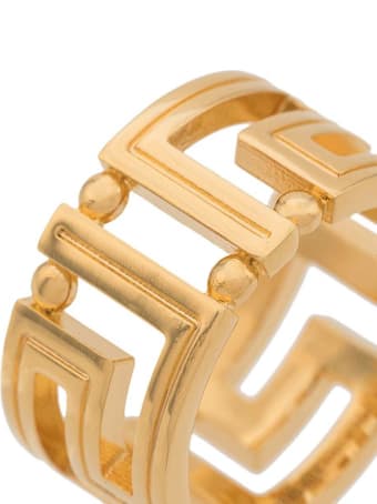 Versace Greek Golden Metal Ring