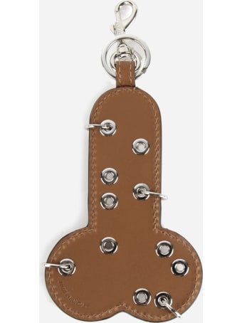 J.W. Anderson Leather Keychain With Studs