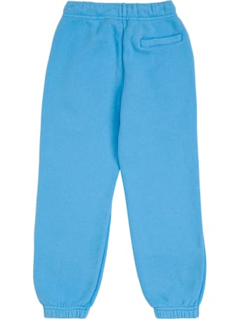 Palm Angels Light Blue Cotton Joggers With Teddy Bear Logo