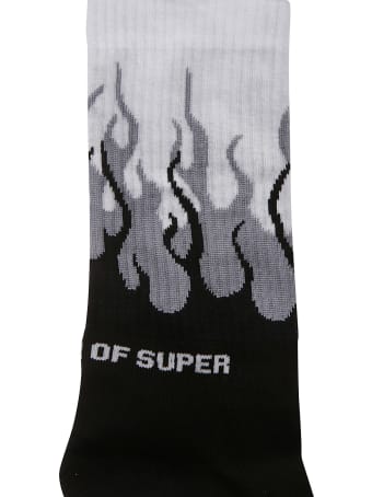 Vision of Super Ribbed Flame Socks