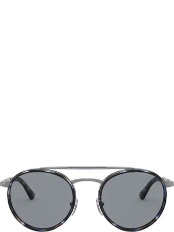Persol Persol Po2467s Gunmetal & Blue Grid Sunglasses