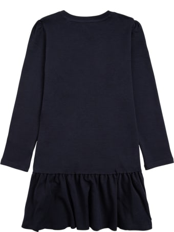 Marc Jacobs Blue Cotton Dress With Crossbody Bag Print