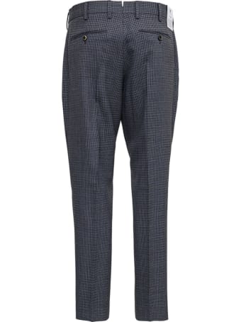 PT01 Grey Tailored Pants In Organic Wool