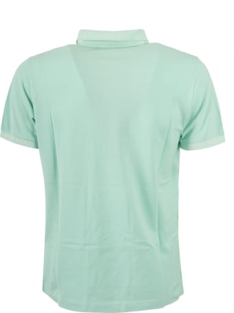 Stone Island Logo Patched Polo Shirt