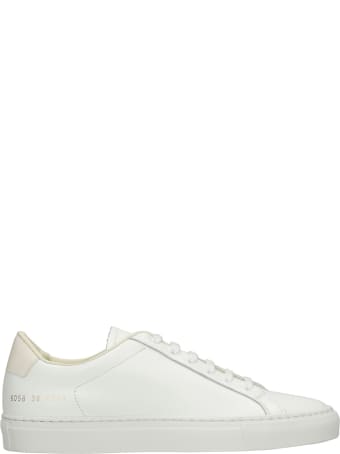Common Projects Retro Sneakers In White Leather
