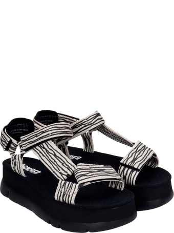 Camper Oruga Up Flats In White Synthetic Fibers