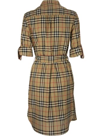 Burberry Giovanna - Vintage Check Stretch Cotton Tie-waist Shirt Dress