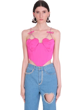 AREA Topwear In Rose-pink Polyester