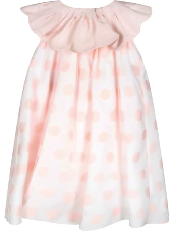La stupenderia Pink Dress For Babygirl