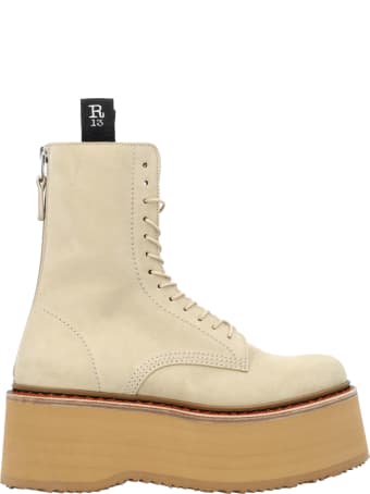 R13 Double Stack Suede