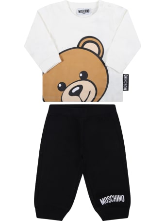 Moschino Multicolor Suit For Baby Kids With Teddy Bear