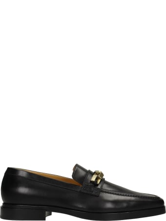 Cesare Paciotti Mocassini Loafers In Black Leather