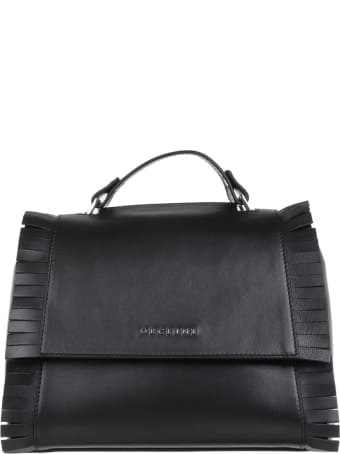 Orciani Sveva Black Leather Handbag