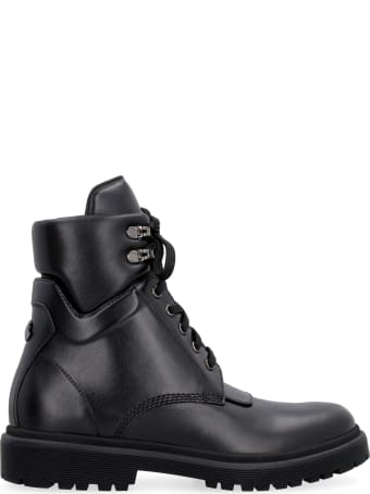 Moncler Patty Leather Ankle Boots