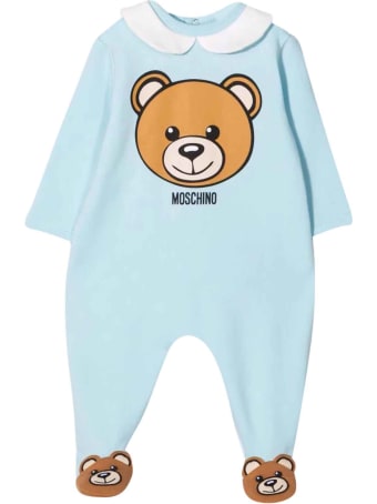 Moschino Light Blue Newborn Onesie