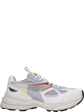 Axel Arigato Marathon Sneakers In White Leather And Fabric
