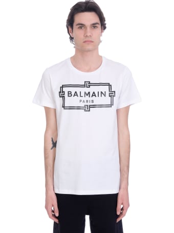 Balmain T-shirt In White Cotton