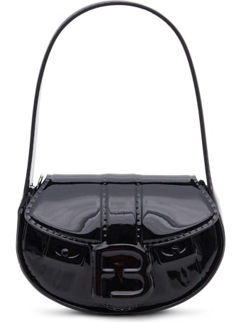 Forbitches High Frequency Laminate Handbag In Black Patent Leather