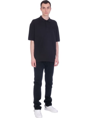 Fred Perry by Raf Simons Polo In Black Cotton