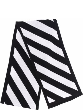 Off-White Black And White Cotton Arrows Scarf