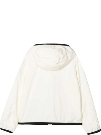 Moncler White Lightweight Jacket With Hood