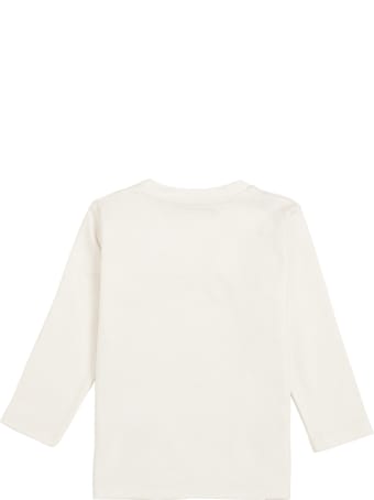Moncler Long-sleeved Cotton T-shirt With Logo Print