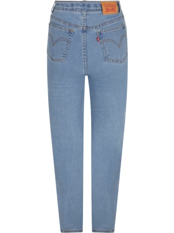 Levi's Light Blue ''ribcage'' Jeans For Girl