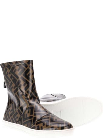Fendi Brown Ankle Boots