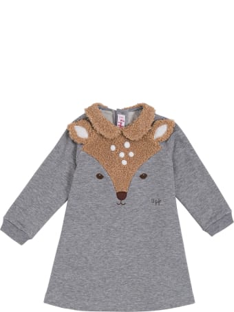 Il Gufo Bamby Grey Cotton Dress