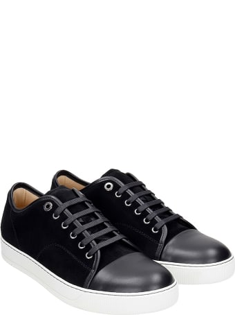 Lanvin Dbb1 Sneakers In Black Suede