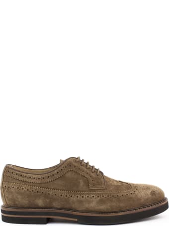 Tod's Lace Ups In Brown Suede