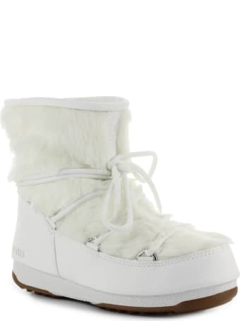 Moon Boot Monaco Low Fur Wp White Snow Boot