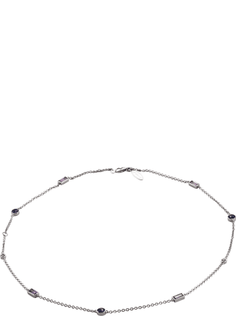 Lo Spazio Jewelry Lo Spazio Blue , Pink Sapphire and Diamond Necklace