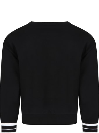 Givenchy Black Sweatshirt For Kids With Logo