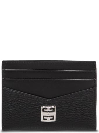 Givenchy Black Leather Card Holder With Logo