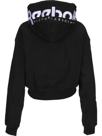 Reebok x Victoria Beckham Black Victoria Beckham Cropped Hoodie