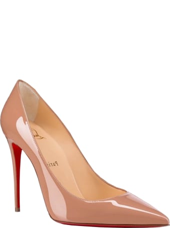 Christian Louboutin Nude Patent Kate 100 Pumps