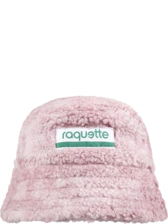 Raquette Pink Bucket Hat For Kids With Logo
