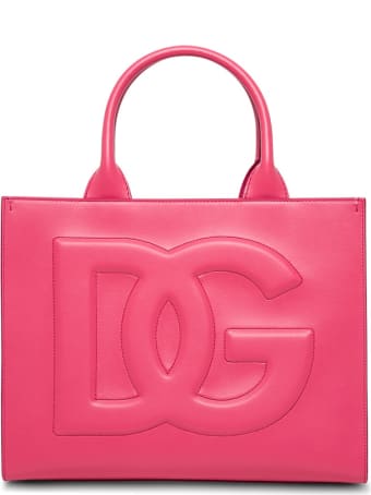 Dolce & Gabbana Beatrice Handbag In Pink Leather