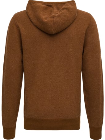 Aspesi Brown Wool Hoodie