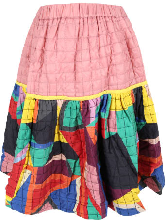 Tia Cibani Multicolor Skirt For Girl