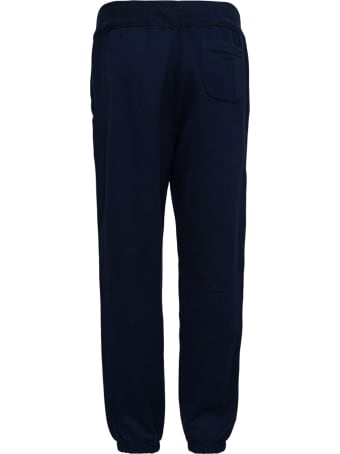 Polo Ralph Lauren Blue Cotton Blend Jogger With Drawstring