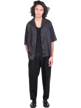 Attachment Shirt In Black Synthetic Fibers