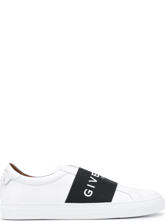 Givenchy Man White And Black Urban Street Sneakers With Band