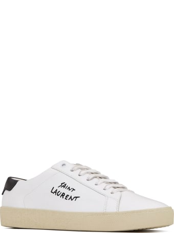 Saint Laurent Court Sneakers In Leather